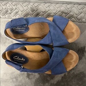 Clarks artisan Blue Slingbacks